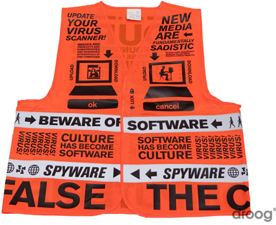 Beware of Software vest, for sale at Droog.com