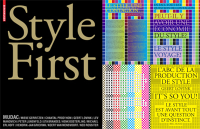 Style First, Exhibition Catalogue Mudac, Birkhauser 2007